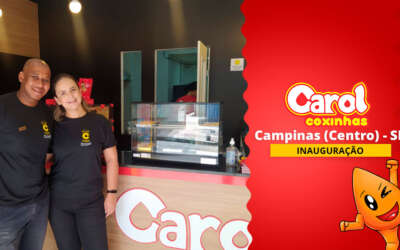Carol Coxinhas chega em Campinas com sua segunda unidade para espalhar amor e sabor!
