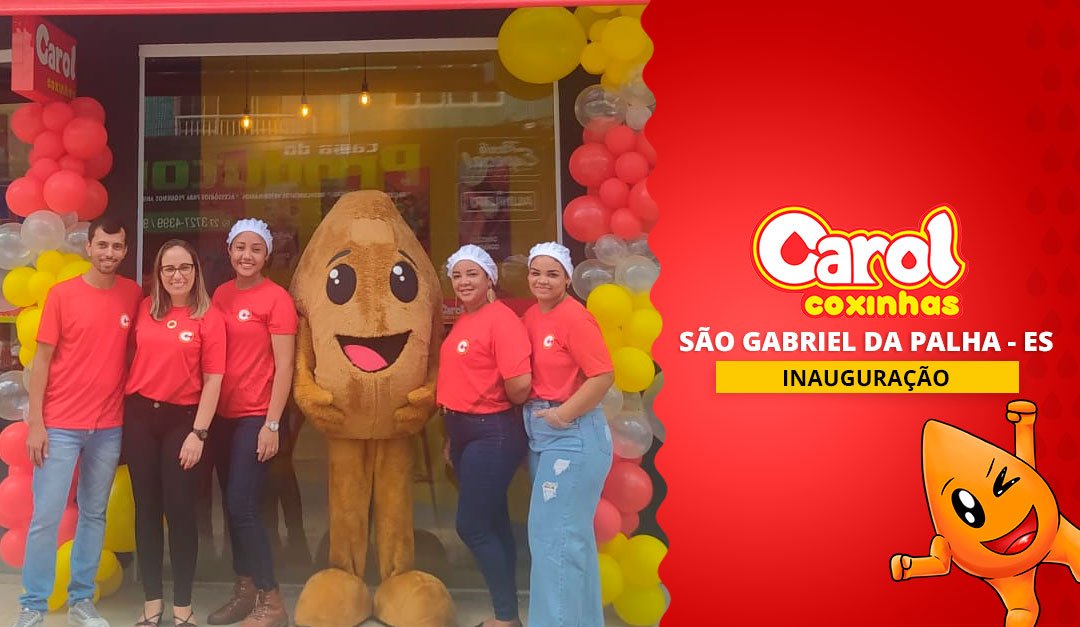 Carol Coxinhas chega no Espírito Santo com sua primeira unidade para espalhar amor e sabor!