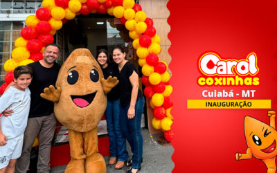 Carol Coxinhas inaugura em Cuiabá, Mato Grosso